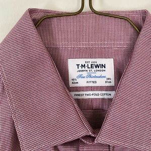 T.M Lewin dress shirt, 34.5 inches, 16.5 inch neck.